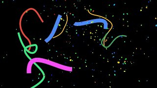 Confetti effect footage | Magic  Green screen
