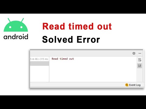 Read timed out error android studio (Solved 2020)