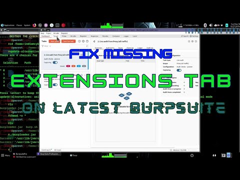 Fix Extension Tab Missing Error Of BurpsuitePro. #webdragon63