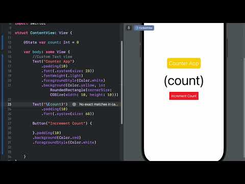 SwiftUI Basic Tutorial | Counter App |  Understanding Views, Stacks, and Modifiers | 2025