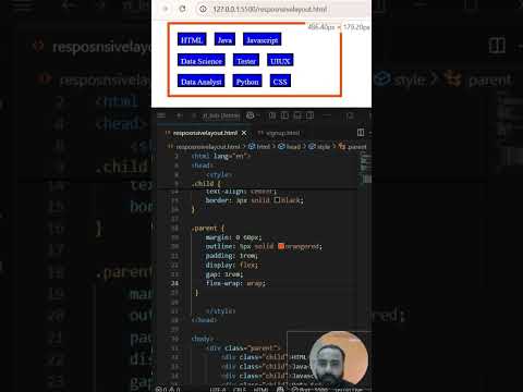 21/150 Tips & Tricks: Different Responsive Layouts in 60 Seconds #html #css #flex #grid