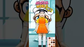 Avatar World New Update Squid Game Doll #avatarworld #pazu #pazugames #shorts
