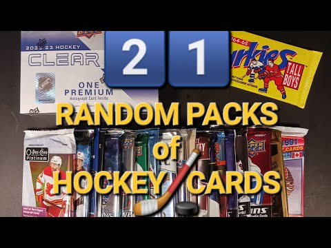 21× RANDOM HOCKEY PACKS 🏒 with UPPER DECK CLEAR CUT & `64-65 PARKHURST TALL BOYS #upperdeckhockey