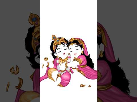 CUTE RADHA KRISHNA PAINTING 🖼️ • ILLUSTRATION