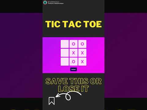 How To Make TIC TAC TOE game using html css and javascript || html for begginers || CodeWithInferno