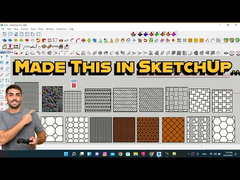 How to Create Different Floor Patterns in SketchUp Using Floor Generator#sketchup #sketchuptips