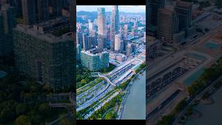 Shenzhen, China. #skyline #travel #drone #ytshorts #china #megacity #highrise #skyscraper