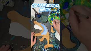 How to paint a wooden whale #woodart #arttimelapse #timelapse #whaleart #paintingtimelapse #artist