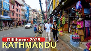Dillibazar, Kathmandu [4K🇳🇵] Kathmandu City Evening Hour Walking Tour 2025 Nepal