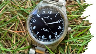 Hamilton x Engineered Garments Khaki Field Titanium 36mm