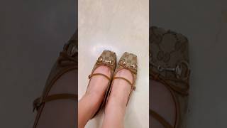 Unboxing the trending ballet flat from  Gucci !! Gucci Horsebit ballet flat #gucci#ballet#shorts