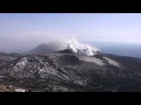 2011年1月23日　韓国岳から見た新燃岳　HD