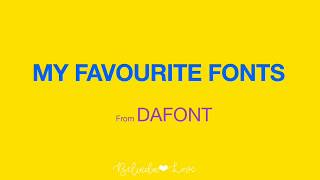 20 FREE FONTS  FOR YOUTUBE VIDEOS