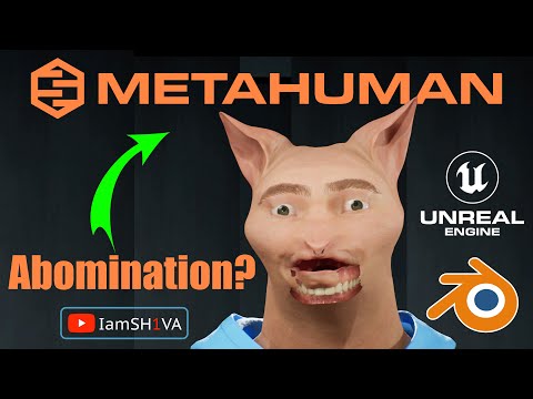 Metahuman Abomination 😂 - Custom Metahuman in Unreal Engine 5.4 #metahuman #blender #unrealengine5