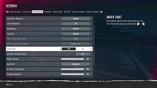 College Football 25 How to turn on and off Quick Chat