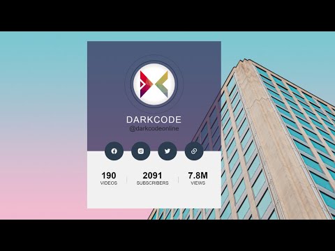 How To Create Animated Portfolio Card ||  HTML & CSS  ||  With Source Code ||  Step by Step Tutorial