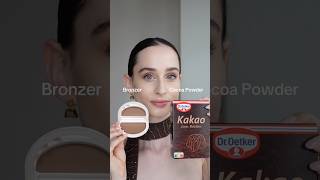 Bronzer vs. Cocoa Powder 🤎 which side won? #makeup #bronzer