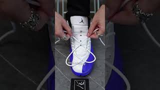 How to lace Nike Air Jordan 12 Retro Blueberry❤️☑️