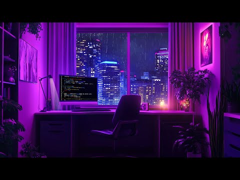 90s Rainy City 🪀 Soft Rainfall and Lofi Beats to Calm Your Mind and Soothe Your Soul