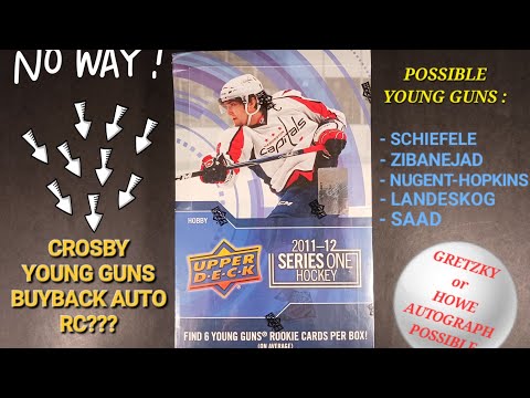 HUGE POTENTIAL 🏒 2011-12 UPPER DECK HOCKEY SERIES ONE HOBBY BOX: POSSIBLE CROSBY, GRETZKY, HOWE AUTO