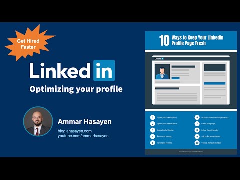 How to Optimize your LinkedIn Profile  - Step by Step with Demos