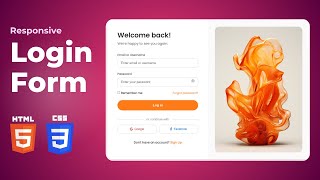 Build Your First Login Page With HTML and CSS!