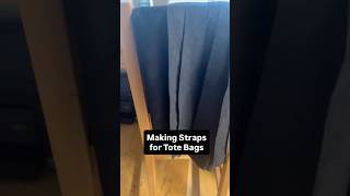 How to make straps for tote bags. 1 inch in width. Upcycled materials. Olcho Designs. Toronto.