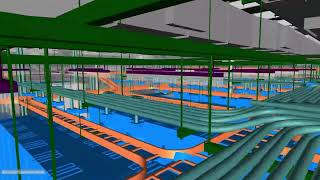 Flythrough of 3D Electrical BIM Model