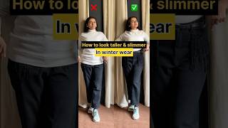 How to tall & slim #winterspecial #winterwear #styleguidecharu #taller #slim #winterstyling #shorts