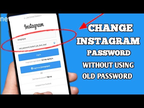 How to change Instagram password without knowing your password.