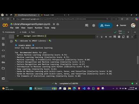 I Built a Recommendation System for my project.#coding #ml #programming #python
