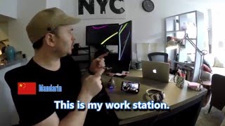 Polyglot tour of apartment: Benny Lewis in New York