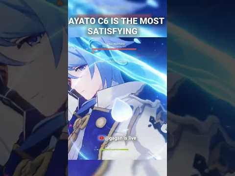 AYATO C6 IS THE MOST SATISFYING #viral #genshinimpact #trendingshorts #hoyocreators