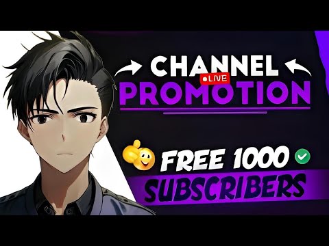 🔴Live YouTube Channel Promotion || Live Promotion || 1000 SUBSCRIBERS 2 मिनट में ले जाओ
