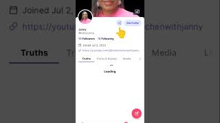 Share Profile Link on Truth - Copy Profile Link #shorts
