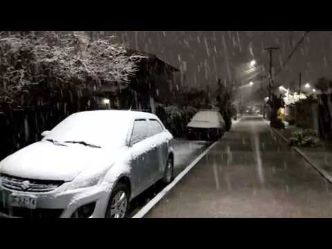 Nieve en Santiago 2017