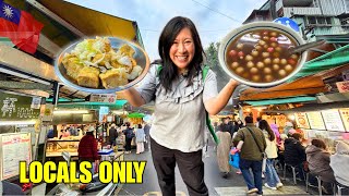 Locals Only Night Market In Taipei, Taiwan...
