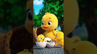 Cracked Eggs, Tiny Chicks, Big Surprise! 🐥💛 #CuteDuck  #BabyChicks  #DuckAndChicks  #PixarStyle