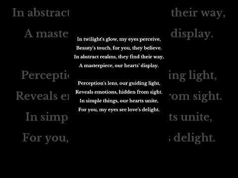 Eye of the beholder…. Your eyes your view