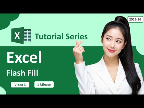 Excel tutorials Series || Flash fill in MS Excel || Learn Excel Basic to Advance #exceltips #excel