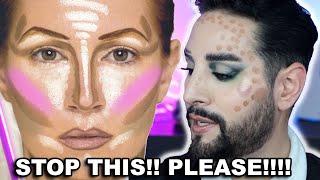 This is NEVER the way !! | contour, bronzer, blush and highlight