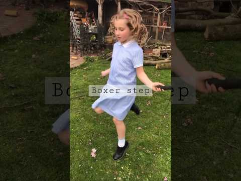 Beau jumps rope to blinded by the light