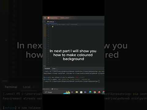 Coloured text in terminal🔥 #python #terminal #shorts #viralvideo #programming