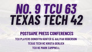 No. 9 TCU 63, Texas Tech 42 | Postgame Interviews