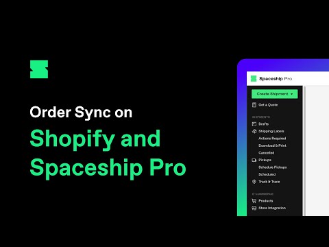 Spaceship Pro Tutorial: Order Sync on Shopify and Spaceship Pro