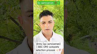 Army (ex servicemen) SSC CPO complete selection process 🤘🏻💯#ssccpo #exman #army #shorts #viral#yt