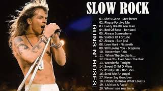 Guns N Roses, Led Zeppelin, Bon Jovi, Aerosmith, Scorpions,Air Supply - Slow Rock Love Songs 70s 80s