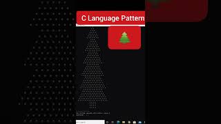 C Language Pattern 21 🌲|#clanguage #vamshikrishnatutorials #shortsfeed #shorts