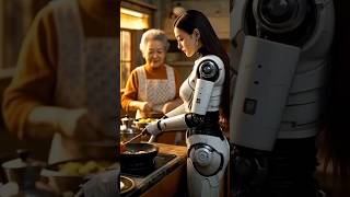🤖👵 AI Female Robot Helping Grandmother & Caring for the Dog! 🐶 #SmartRobot #FutureHome