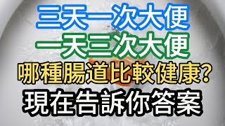 三天一次大便和一天三次大便，哪種腸道比較健康？ 現在告訴你答案。